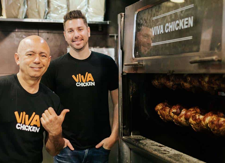 Two men wearing black 