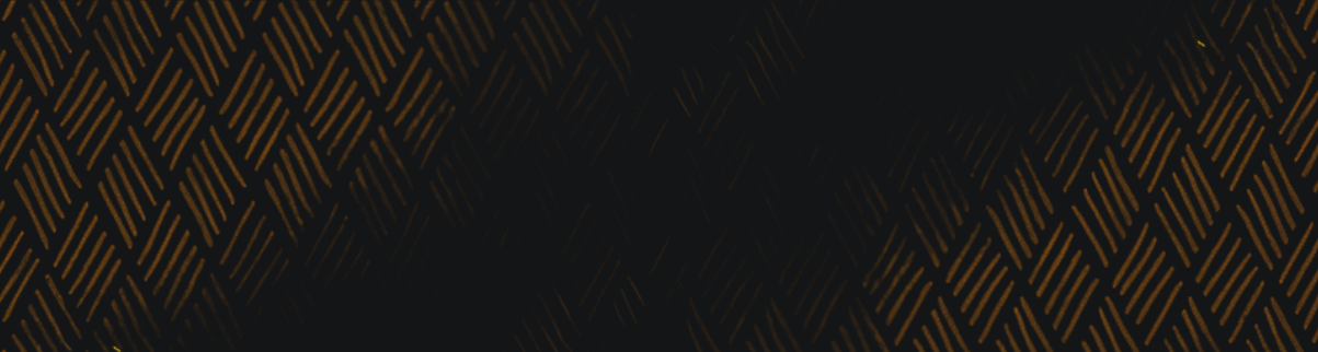 Gold diagonal lines create a repeating herringbone pattern on a black background, forming a sophisticated and textured geometric design.